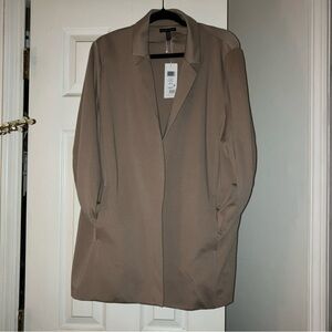 Eileen Fisher, Flex Tencel Ponte Notch Collar Jacket, NWT, Bramble Sz XL